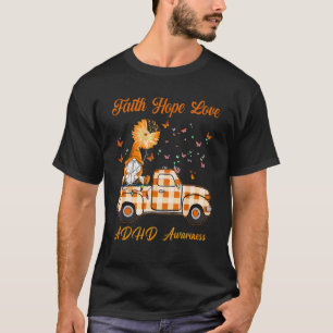 Gnom Glaube Hoffnung Liebe Adhs Bewusstsein T-Shirt