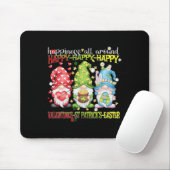 Gnom glücklich St. Patrick Ostern Valentinstag Fre Mousepad (Mit Mouse)