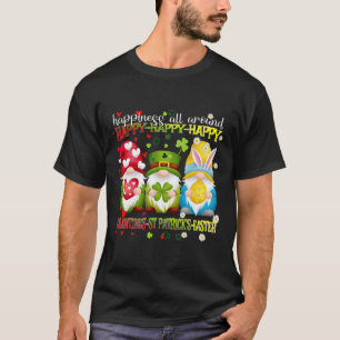 Gnom Glücklich Valentinstag St. Patrick Ostern Fre T-Shirt
