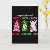 Gnom Glücklich Valentinstag St. Patrick Ostern Glü Karte (Gelbe Blume)