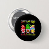 Gnom Glücklicher Valentinstag St. Patrick Ostern F Button (Vorne & Hinten)
