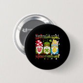 Gnom glückliches Valentins St. Patrick Ostern Glüc Button (Vorne & Hinten)