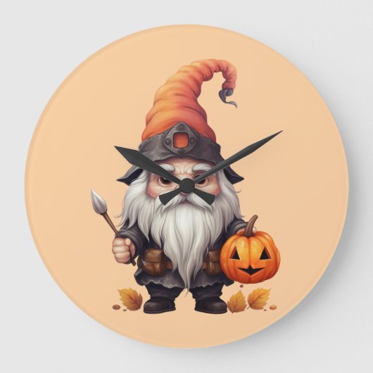 Gnom gnome große wanduhr (Vorderseite)