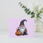 Gnom gnome Halloween Postkarte (Stehend Vorderseite)