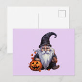 Gnom gnome Halloween Postkarte (Vorne/Hinten)