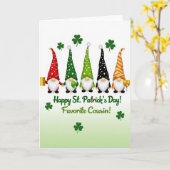 Gnom Gold Topf St. Patricks Tag Karte (Gelbe Blume)
