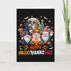 Gnom Hallothanksmas Halloween Erntedankfest Christ Karte