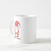Gnom im Schneeflockenhut - Lass es schneien Kaffeetasse (Vorderseite Links)