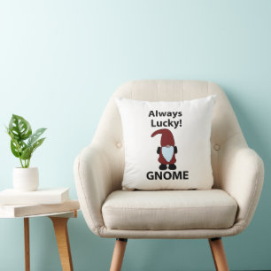 Gnom Immer Glücklicher Gnom Kissen