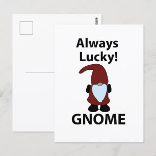 Gnom Immer Glücklicher Gnom Postkarte