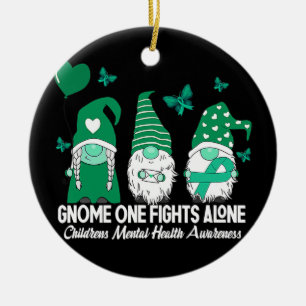 Gnom kämpft für das Bewusstsein für die psychische Keramik Ornament