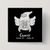 Gnom Krebs Astrologie-Sternzeichen Engel Pinback B Button (Vorderseite)