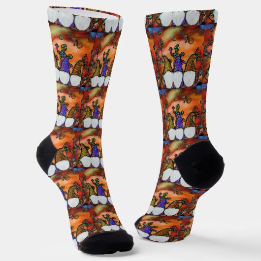 Gnom-Kunst Socken (Gewinkelt)