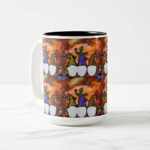 Gnom-Kunst Zweifarbige Tasse