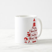 Gnom & Lebkuchen-Weihnachtsbaum Kaffeetasse (VorderseiteRechts)