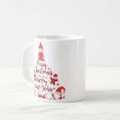 Gnom & Lebkuchen-Weihnachtsbaum Kaffeetasse (Vorderseite Links)