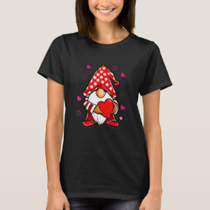 Gnom Liebe hält rotes Herz lustig zum Valentinstag T-Shirt