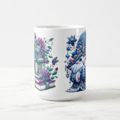 Gnom mit Büchern Kaffeetasse (Mittel)