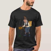 Gnom mit einem Korb T-Shirt | viktorianisches Gnom