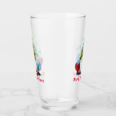 Gnom mit Geschenk Weihnachtsbrille Glas (Rechts)