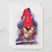 Gnom mit Laterne Weihnachten (Vorderseite)