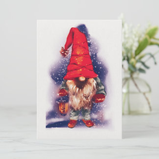 Gnom mit Laterne Weihnachten