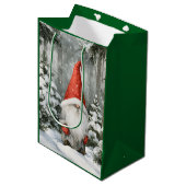 Gnom Mittlere Geschenktüte (Vorderseite Schrägansicht)