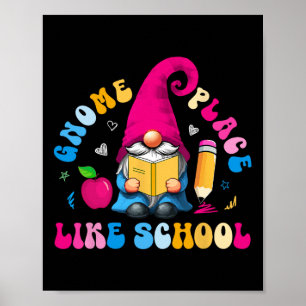 Gnom Ort wie Schule Bunter Gnom Liebhaber Lehre Poster