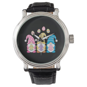Gnom Ostern Farbige Hübsche Eier Frühling Feiertag Armbanduhr