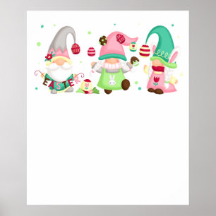 Gnom Ostern, Retro, Vintage Poster