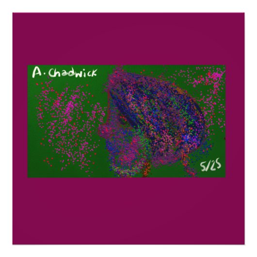 Gnom Quiltmuster Fotodruck (Vorne)