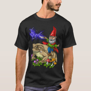 Gnom reitet auf Bufo Alvarius Kröte T-Shirt