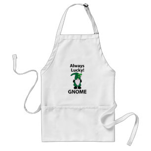 Gnom Shamrock Glückspilz St. Patricks Tag Gnom Schürze