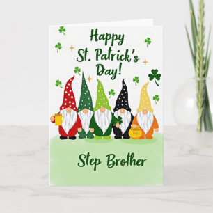 Gnom St. Patrick's Day Stiefbruder Karte