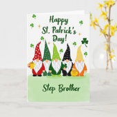 Gnom St. Patrick's Day Stiefbruder Karte (Gelbe Blume)