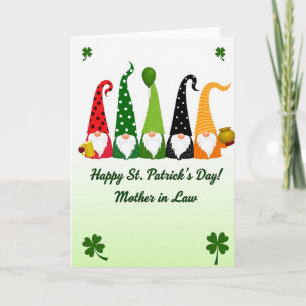 Gnom St. Patricks Kraftpapier-Look-Karte Karte