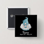 Gnom Stier Astrologie-Sternzeichen Angel Pinback B Button (Vorne & Hinten)