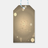 Gnom Tannenbaum Schlitten Konfetti Geschenkanhänger (Rückseite)