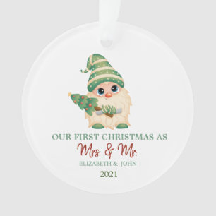 Gnom Tannenbaum unser erstes Weihnachten Ornament