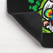 Gnom Tie-Dye Kleeblatt St. Patrick's Day Hipe Mousepad (Ecke)