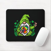 Gnom Tie-Dye Kleeblatt St. Patrick's Day Hipe Mousepad (Mit Mouse)