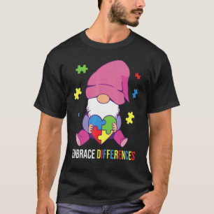 Gnom Umarme Unterschiede Autismus-Bewusstsein Auti T-Shirt