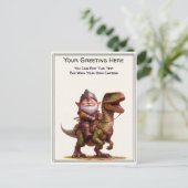 Gnom- und Elbenkrieger-Märchenbuch für jeden Anlas Postkarte (Stehend Vorderseite)