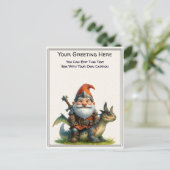 Gnom und Elfenkrieger-Geschichtsbuch für jeden Anl Postkarte (Stehend Vorderseite)