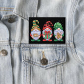 Gnom Weihnachten Gnome Süße Gnomies Feiertage Button (Insitu)