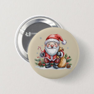 Gnom Weihnachten Winterzeit Gnome Liebhaber Urlaub Button