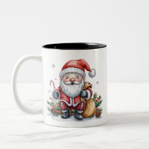 Gnom Weihnachten Winterzeit Gnome Liebhaber Urlaub Zweifarbige Tasse