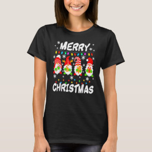 Gnom Weihnachts-Pyjamas Garten Frohe Weihnachten p T-Shirt