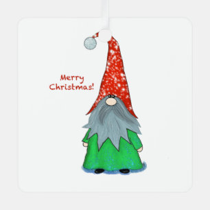 Gnom-Weihnachtsbaumanhänger Ornament Aus Metall