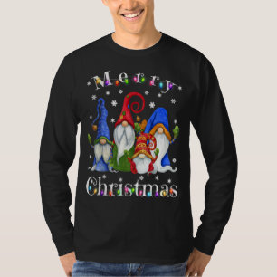 Gnom-Weihnachtsschlafanzug - Garten-Gnom Frohe Wei T-Shirt